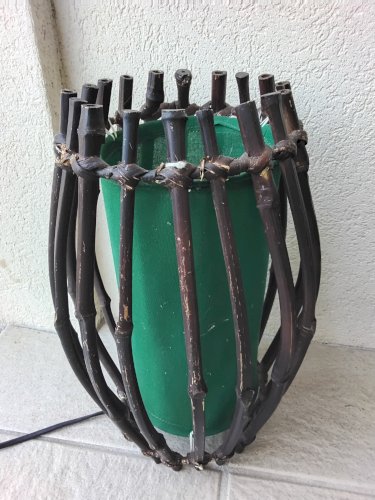 2 lampes en rotin