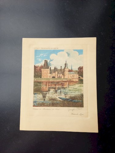 2 Menus de collection du Paquebot " Paris " de 1935