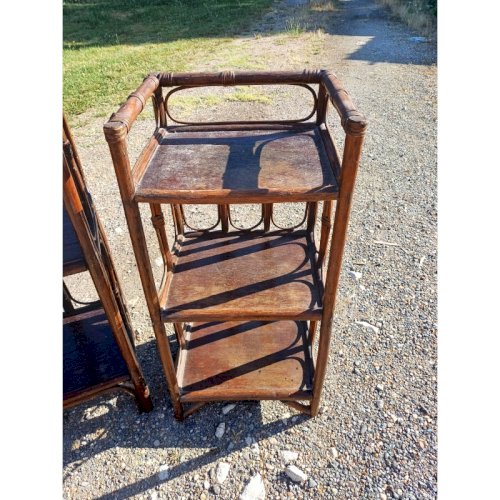 2 Meubles en Rotin Vintage