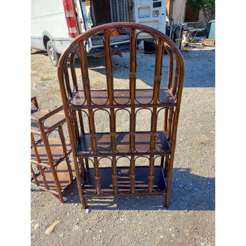 2 Meubles en Rotin Vintage