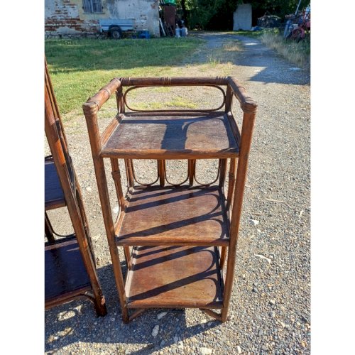 2 Meubles en Rotin Vintage