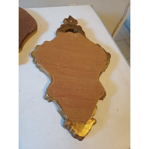 2 Miroirs Bois et Stuk Doré