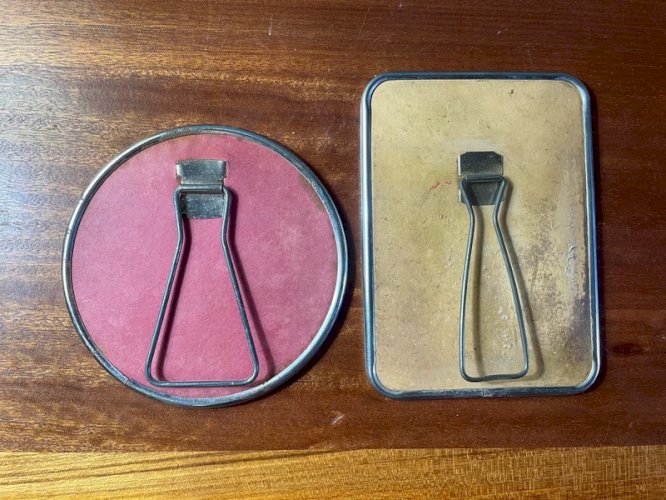 2 miroirs de barbier vintage