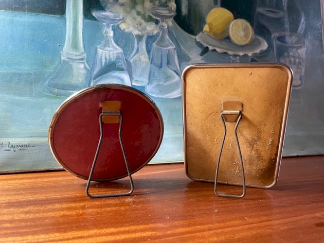 2 miroirs de barbier vintage