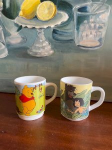 2 Arcopal Disney mugs