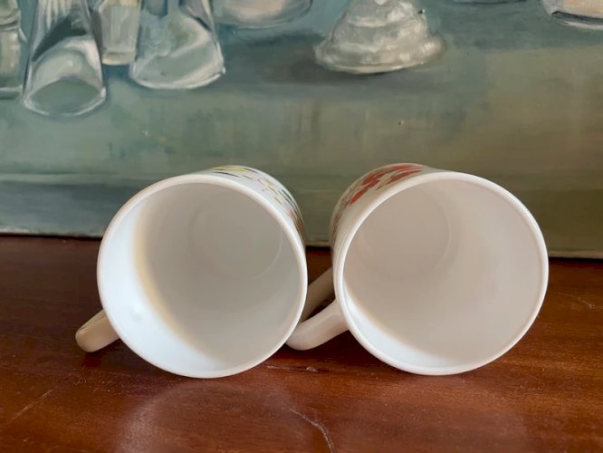 2 mugs Arcopal vintage