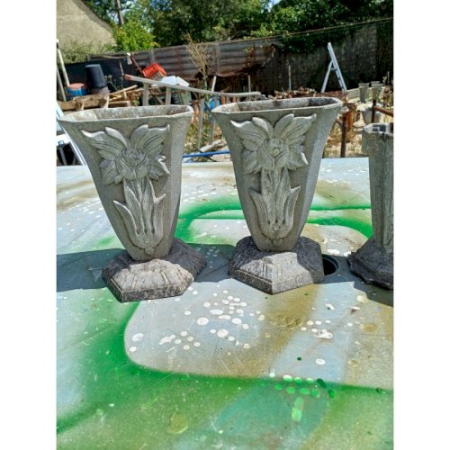 2 Paire de Vases en Aluminium 1900