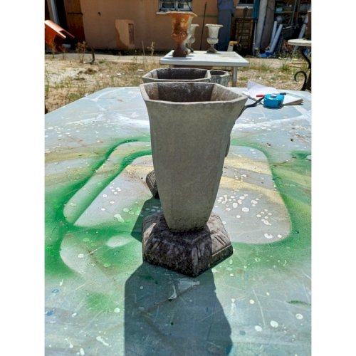 2 Paire de Vases en Aluminium 1900