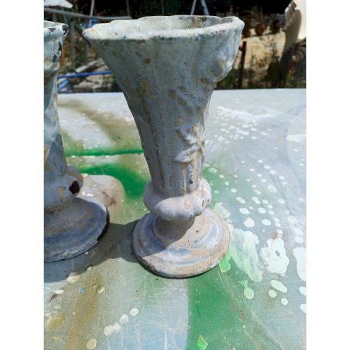 2 Paire de Vases en Fonte 1900 Charleville- Méziéres