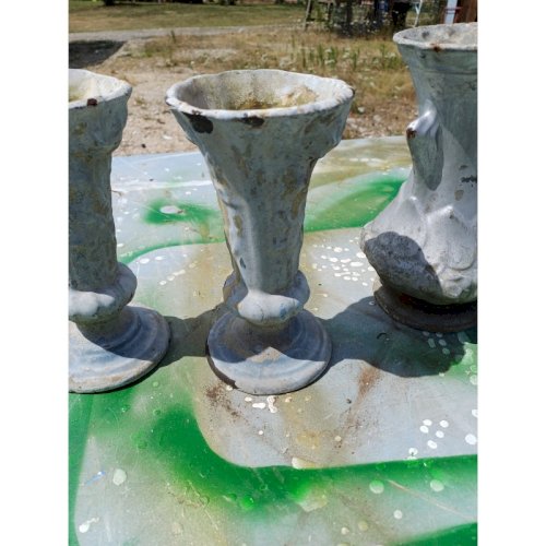 2 Paire de Vases en Fonte 1900 Charleville- Méziéres