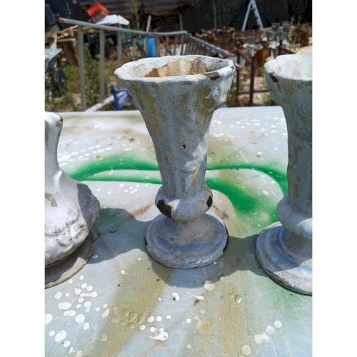 2 Paire de Vases en Fonte 1900 Charleville- Méziéres