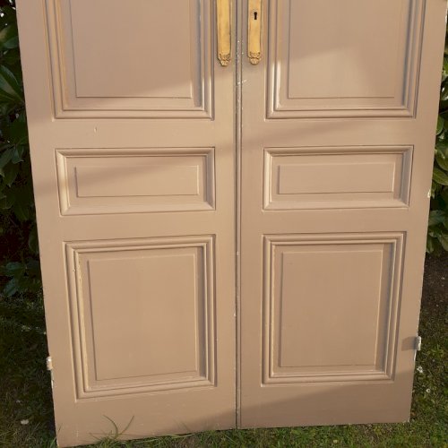 2 Paires de grandes portes anciennes de placard haussmanniennes XIX°