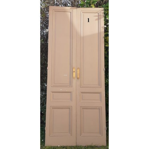 2 Paires de grandes portes anciennes de placard haussmanniennes XIX°
