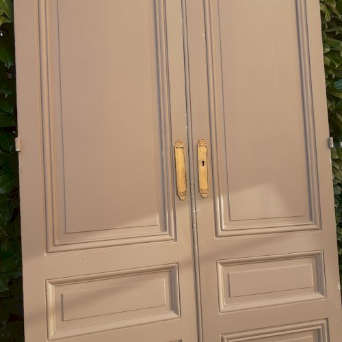 2 Paires de grandes portes anciennes de placard haussmanniennes XIX°