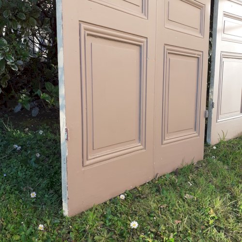 2 Paires de grandes portes anciennes de placard haussmanniennes XIX°