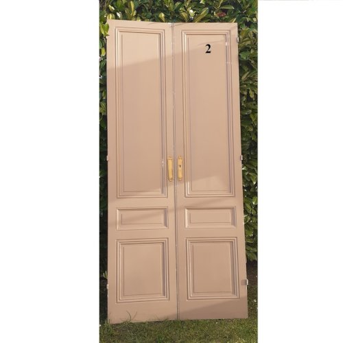 2 Paires de grandes portes anciennes de placard haussmanniennes XIX°