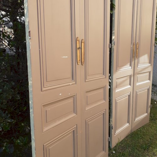 2 Paires de grandes portes anciennes de placard haussmanniennes XIX°
