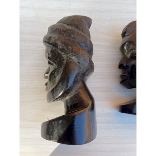 2 Paires de Statues ébéne Africaine