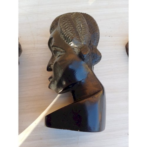 2 Paires de Statues ébéne Africaine