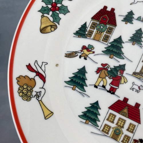 2 petite assiette dessert The joy of Christmas Jamestown china 1987 déco Noel?