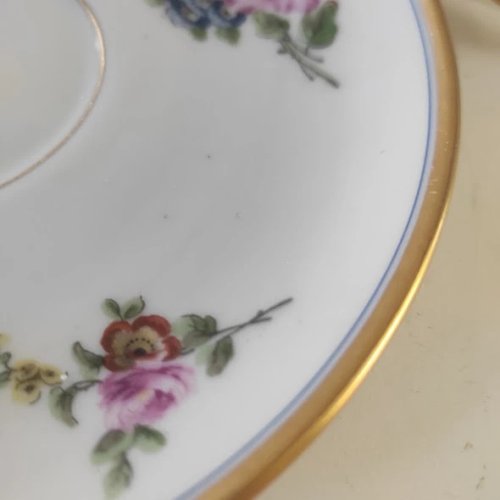 2 petites assiettes ou soutasses anciennes en porclaine de Limoges, Théodore Haviland