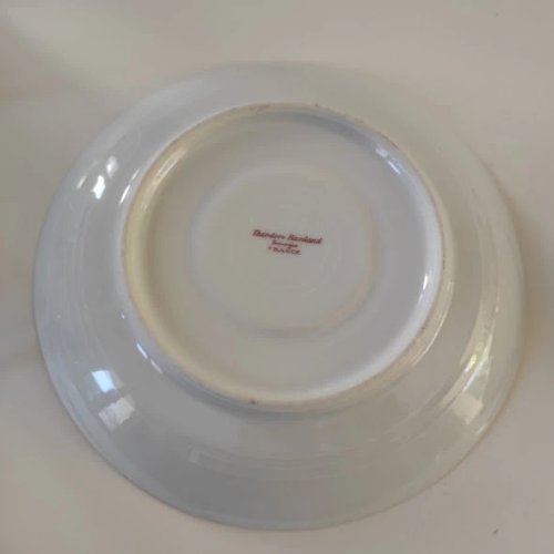 2 petites assiettes ou soutasses anciennes en porclaine de Limoges, Théodore Haviland