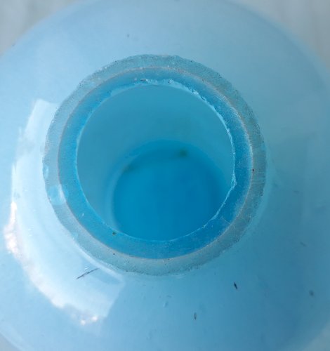 2 Pieds de lampes en opaline