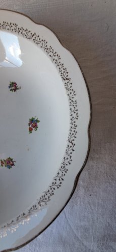 2 plats creux Tourville de Digoin Sarreguemines. Véritable opaque