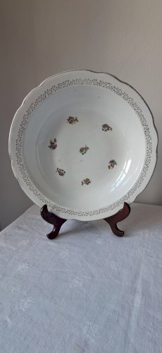 2 plats creux Tourville de Digoin Sarreguemines. Véritable opaque