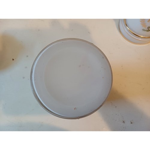 2 Pots a Pharmacie en Opaline Blanche