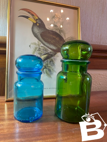 2 pots d’apothicaire vintage