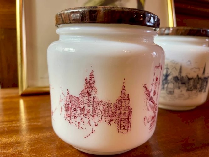 2 pots Echt Opal vintage