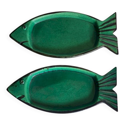 2 raviers céramique vintage 1950-60