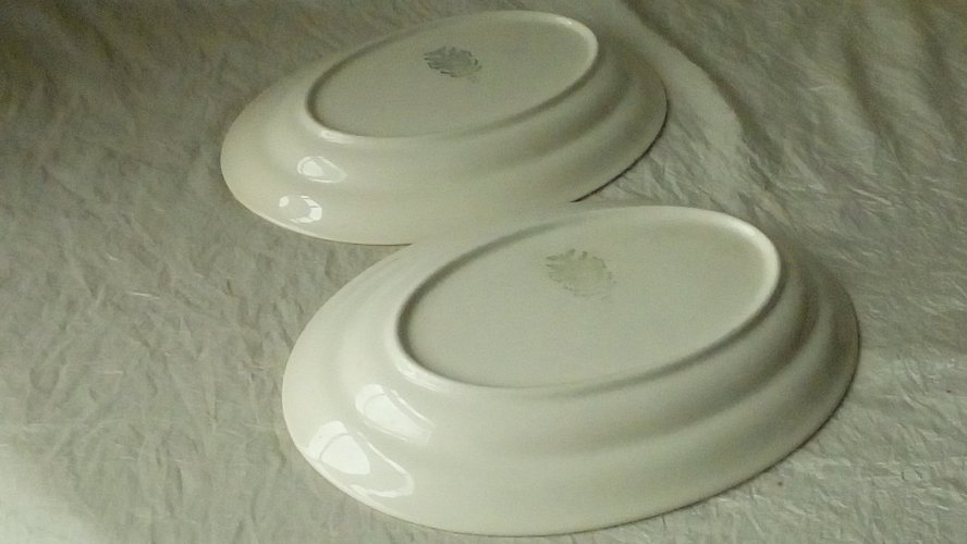 2 RAVIERS EN FAIENCE VILLEROY BOCH METTLACH FRANCE-SAAR*