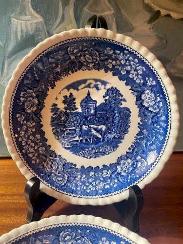 2 soucoupes Adams English Scenic