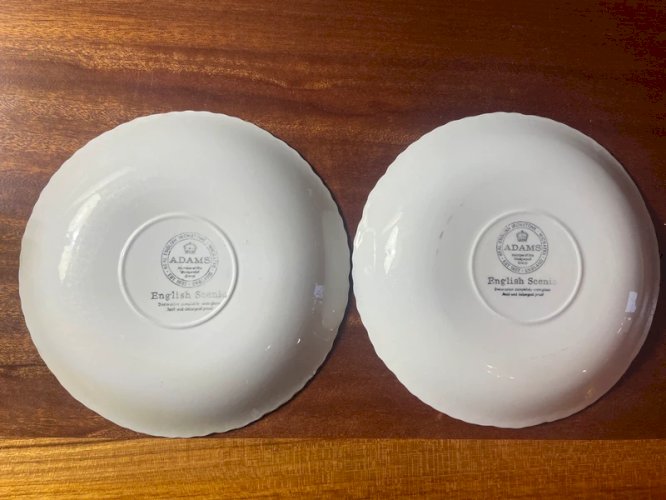 2 soucoupes Adams English Scenic