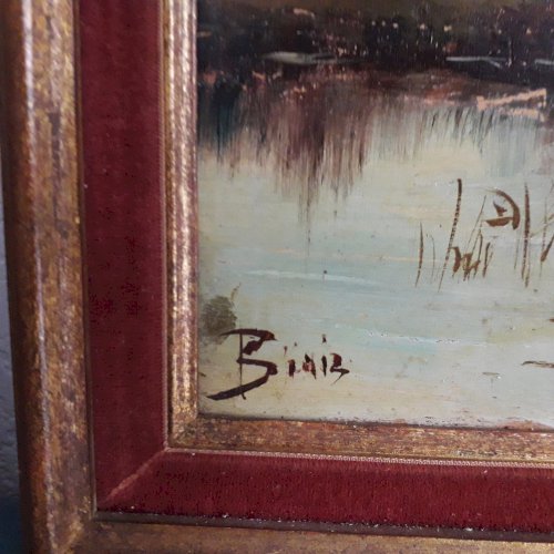 2 Tableaux peintures paysages