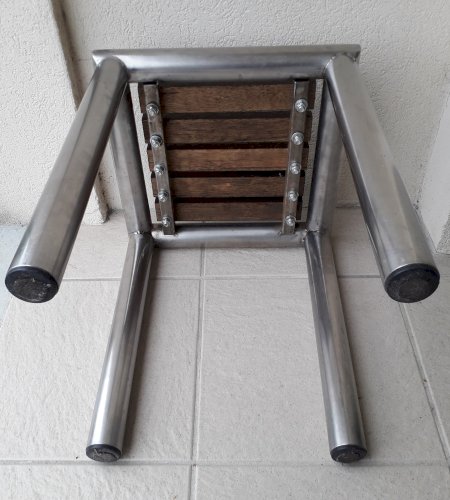 2 tables d'appoint bout de canapé style indus