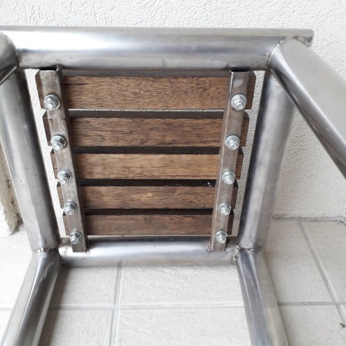 2 tables d'appoint bout de canapé style indus