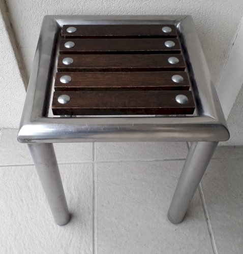 2 tables d'appoint bout de canapé style indus