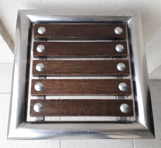 2 tables d'appoint bout de canapé style indus