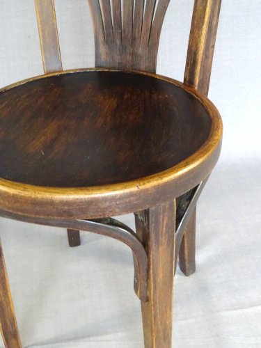 2 Tabourets / chaises bistrot Thonet à palmette Ca 1925 (hors catalogue)