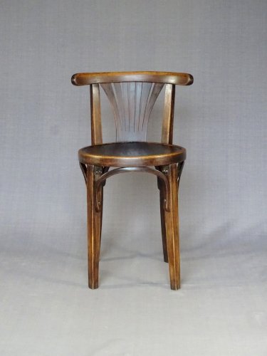 2 Tabourets / chaises bistrot Thonet à palmette Ca 1925 (hors catalogue)