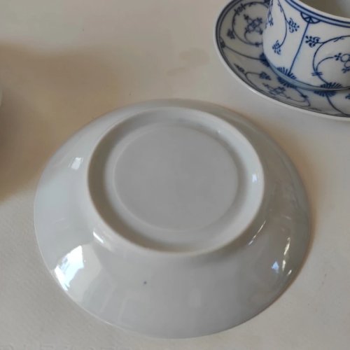 2 tasses à thé en porcelaine Allemande, CT Altwasser Silesia, décor Copenhague
