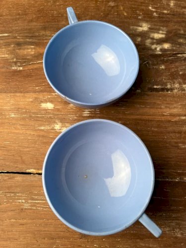 2 tasses à thé Sarreguemines