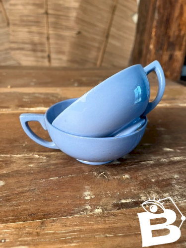 2 tasses à thé Sarreguemines