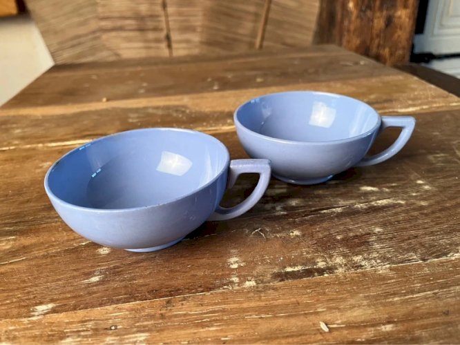 2 tasses à thé Sarreguemines