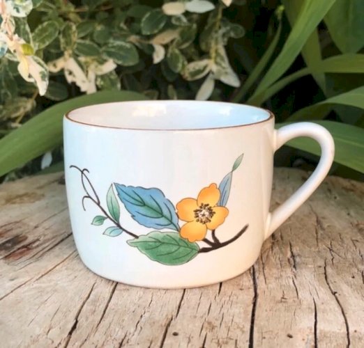 2 Tasses et soucoupes vintage Woodhill neuves