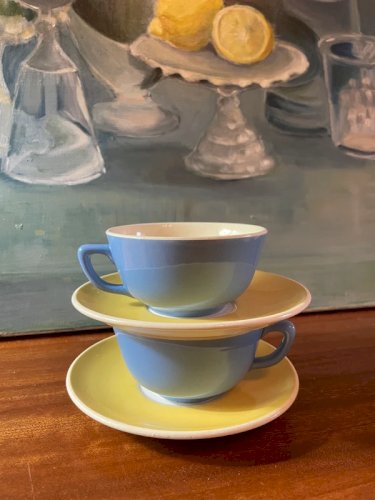 2 tasses Villeroy et Boch vintage