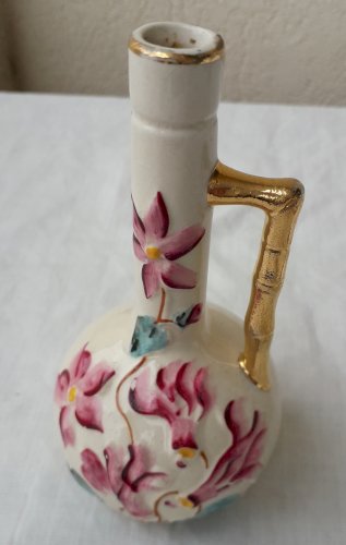 2 vases soliflores cyclamens